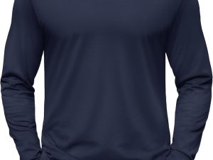 Mens Long Sleeve Tee Shirts Cotton Crew Neck Moisture Wicking Soft Casual Basic T-Shirts